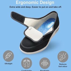 youyun Diabetic Shoes for Men/ women Wide Width Diabetic Shoes Adjustable straps